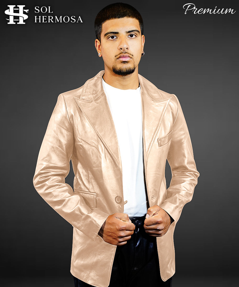 Real Leather Blazer For Men - Fernandez