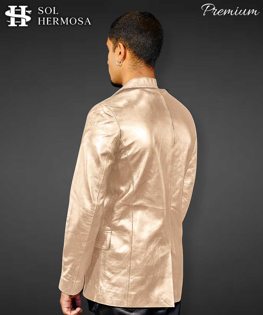 Genuine Leather Blazer For Men - Fernandez
