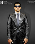 Real Leather Blazer For Men - Fernandez