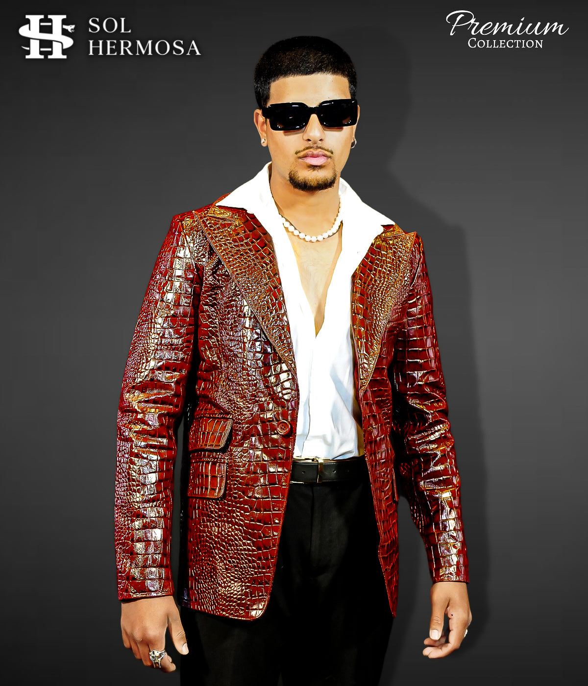 Genuine Leather Blazer For Men - Fernandez