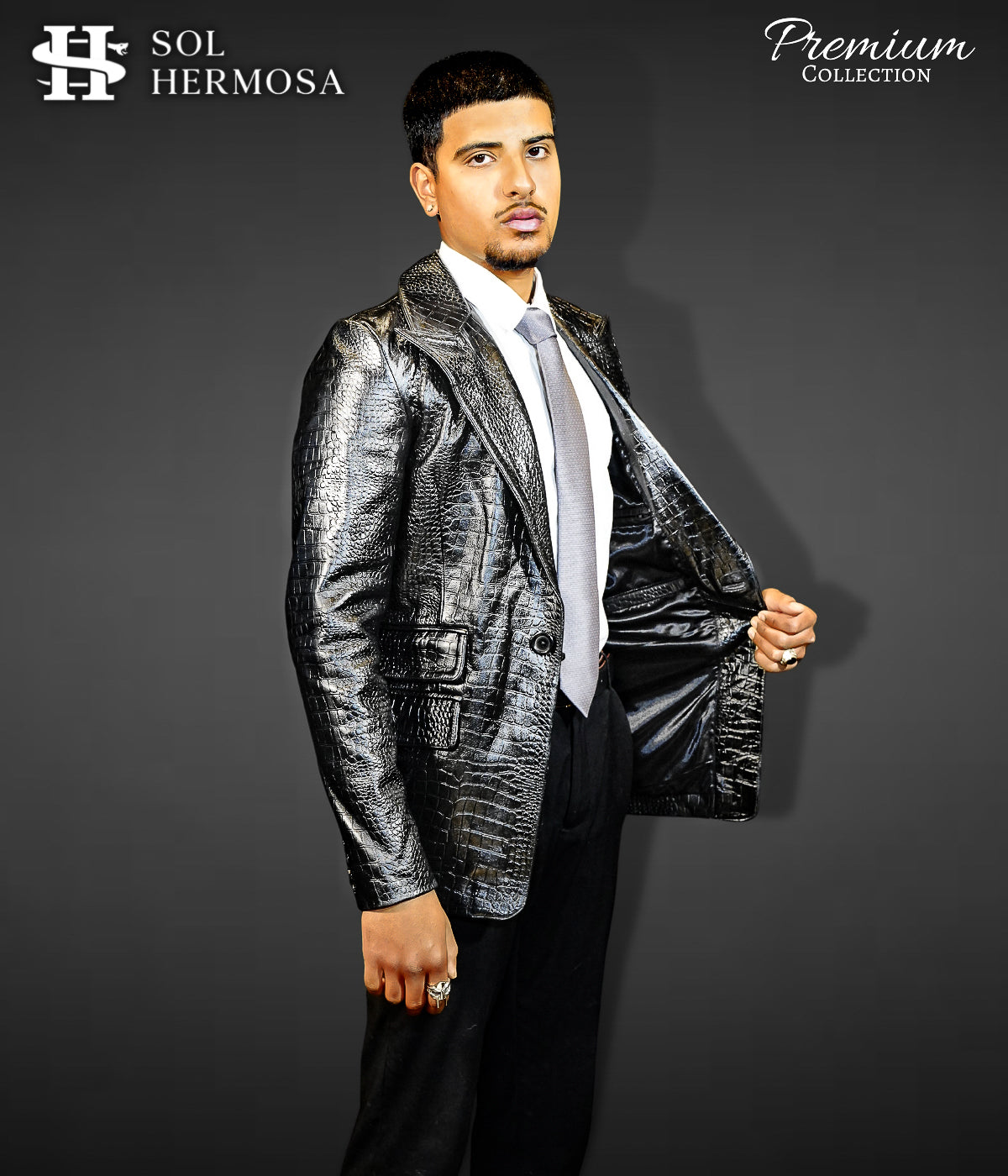 Genuine Leather Blazer For Men - Fernandez