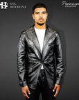 Men's Real Leather Blazer - Fernandez