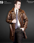 Men's Leather Coat - Zeus