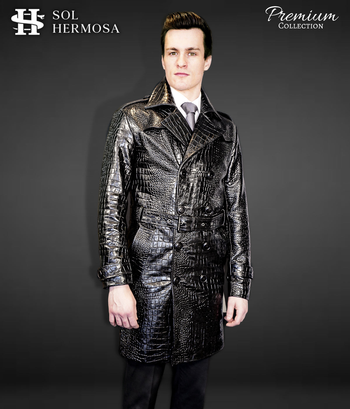 Men's Leather Coat - Zeus