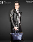 Men's Leather Coat - Zeus