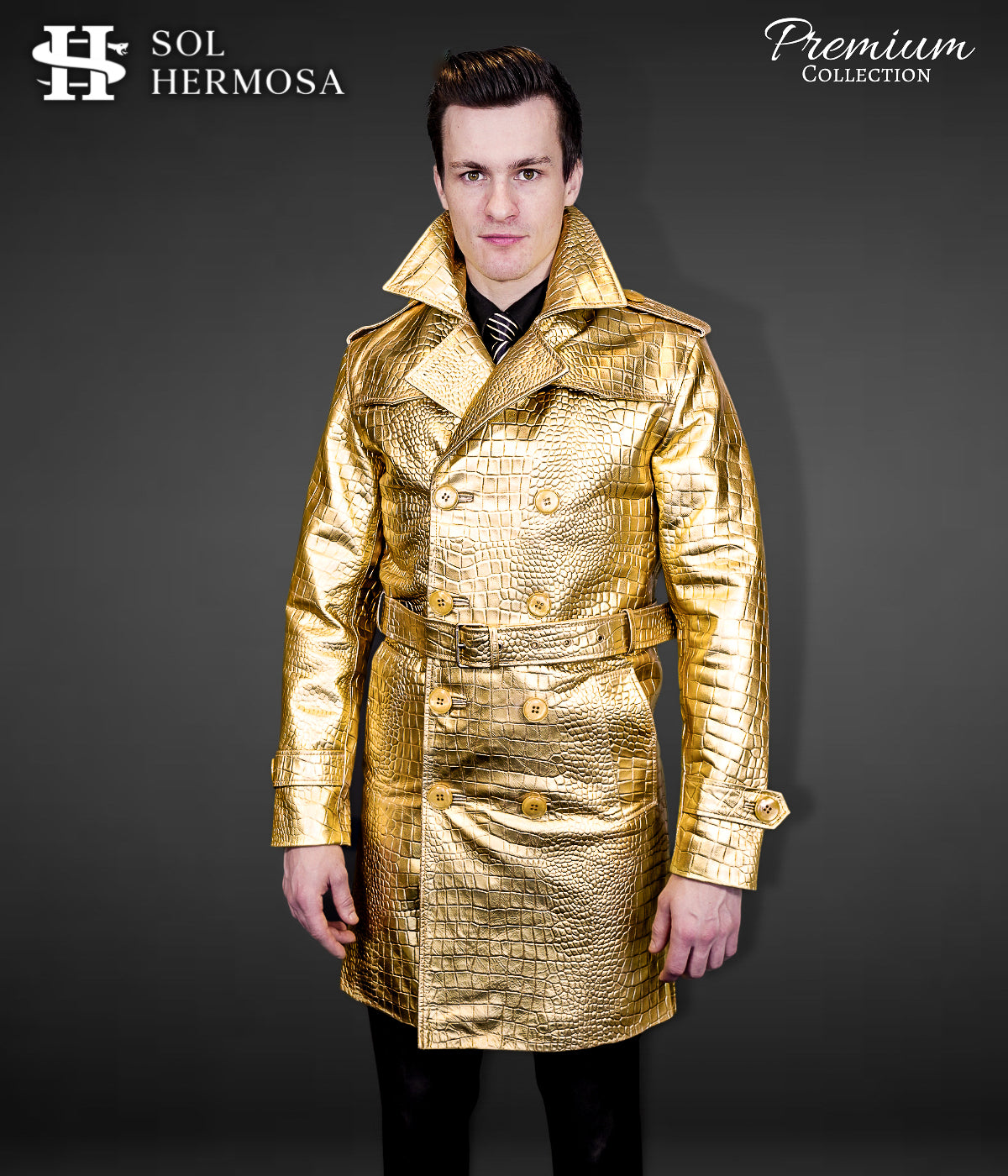 Men's Leather Coat - Zeus