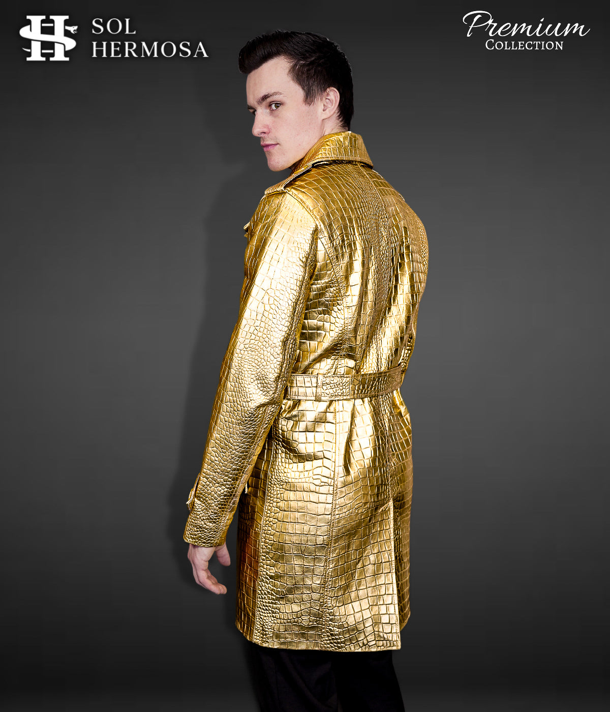 Men's Leather Coat - Zeus