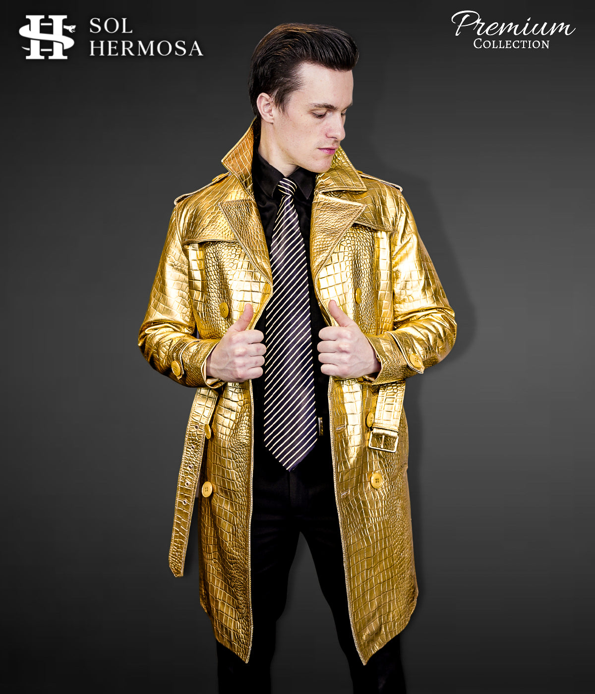 Men's Leather Coat - Zeus