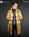 Leather Trench Coat For Men - Zeus
