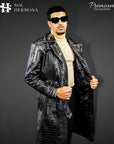 Men's Leather Coat - Zeus
