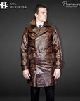 Men's Leather Coat - Zeus