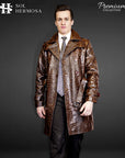 Men's Leather Coat - Zeus