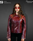 Biker Leather Jacket For Women- Athena