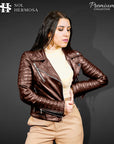 Biker Leather Jacket For Women- Nyx