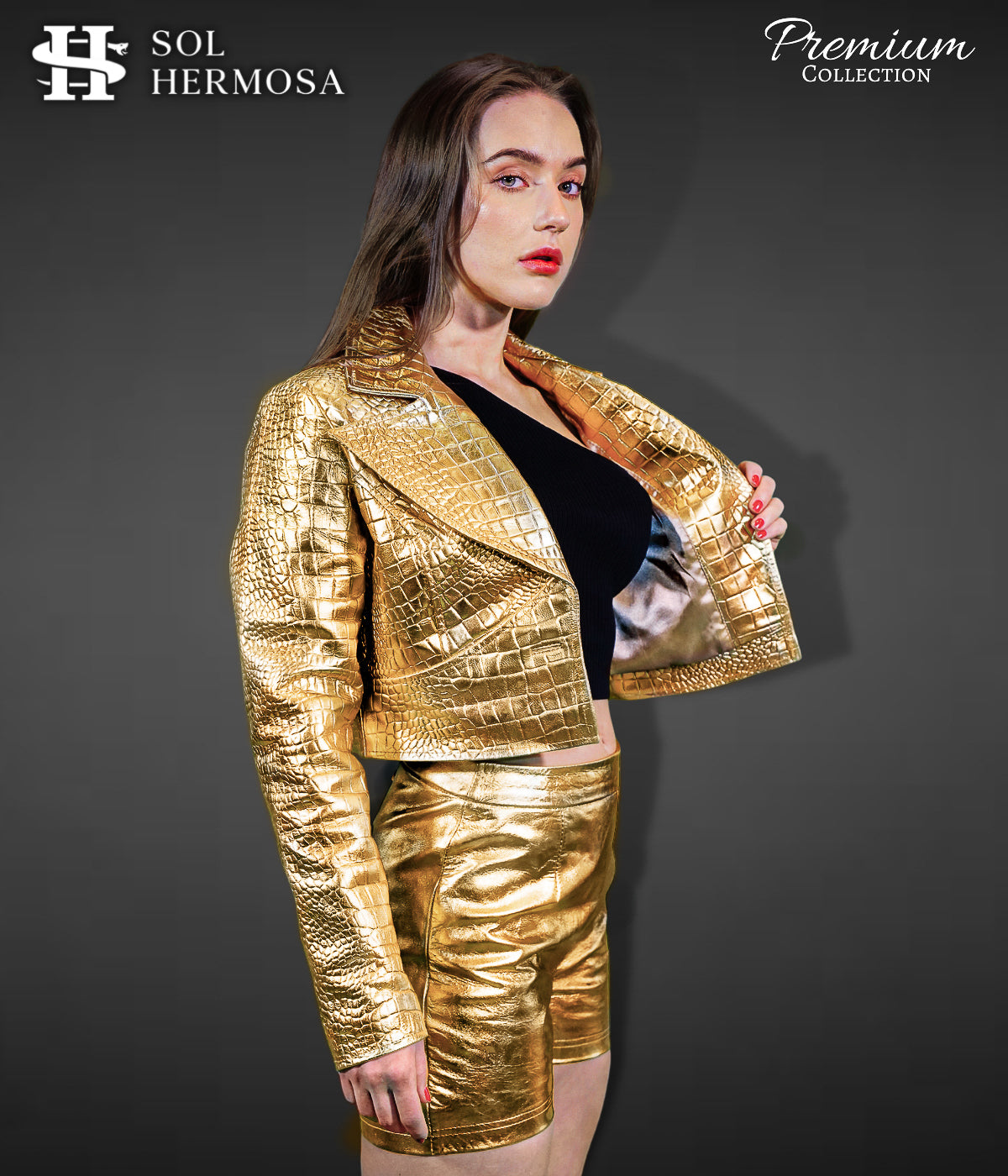 Leather Blazer For Women - Anna