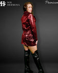 Cropped Leather Blazer For Women - Anna