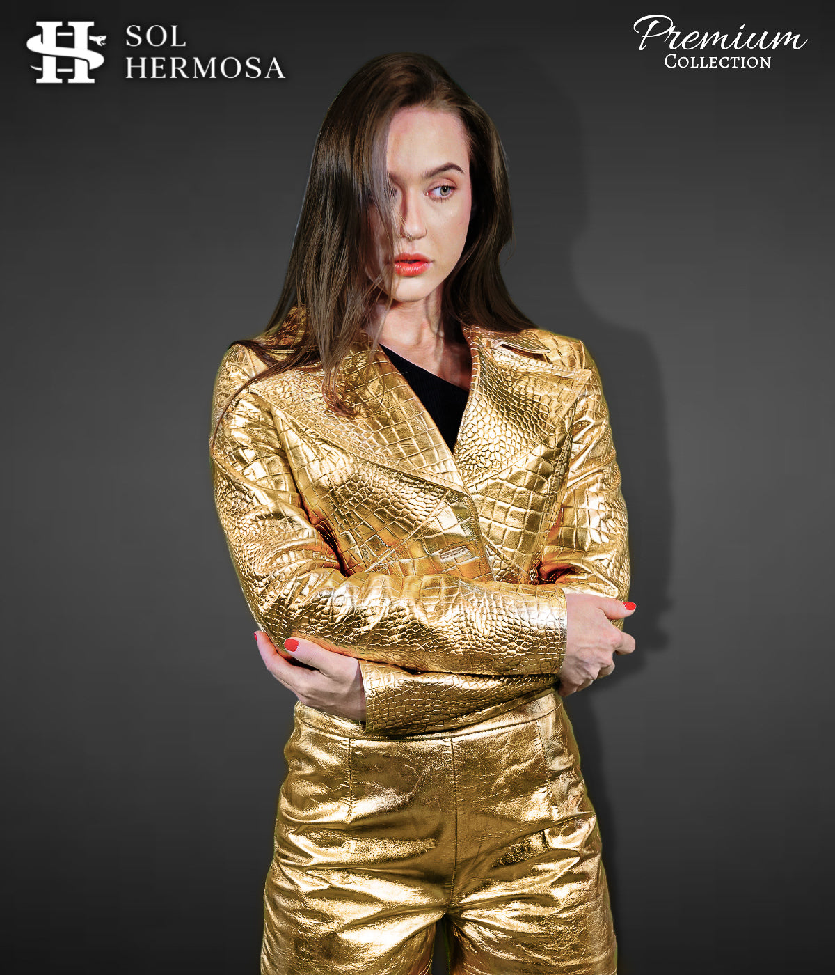 Leather Blazer For Women - Anna