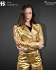 Leather Blazer For Women - Anna