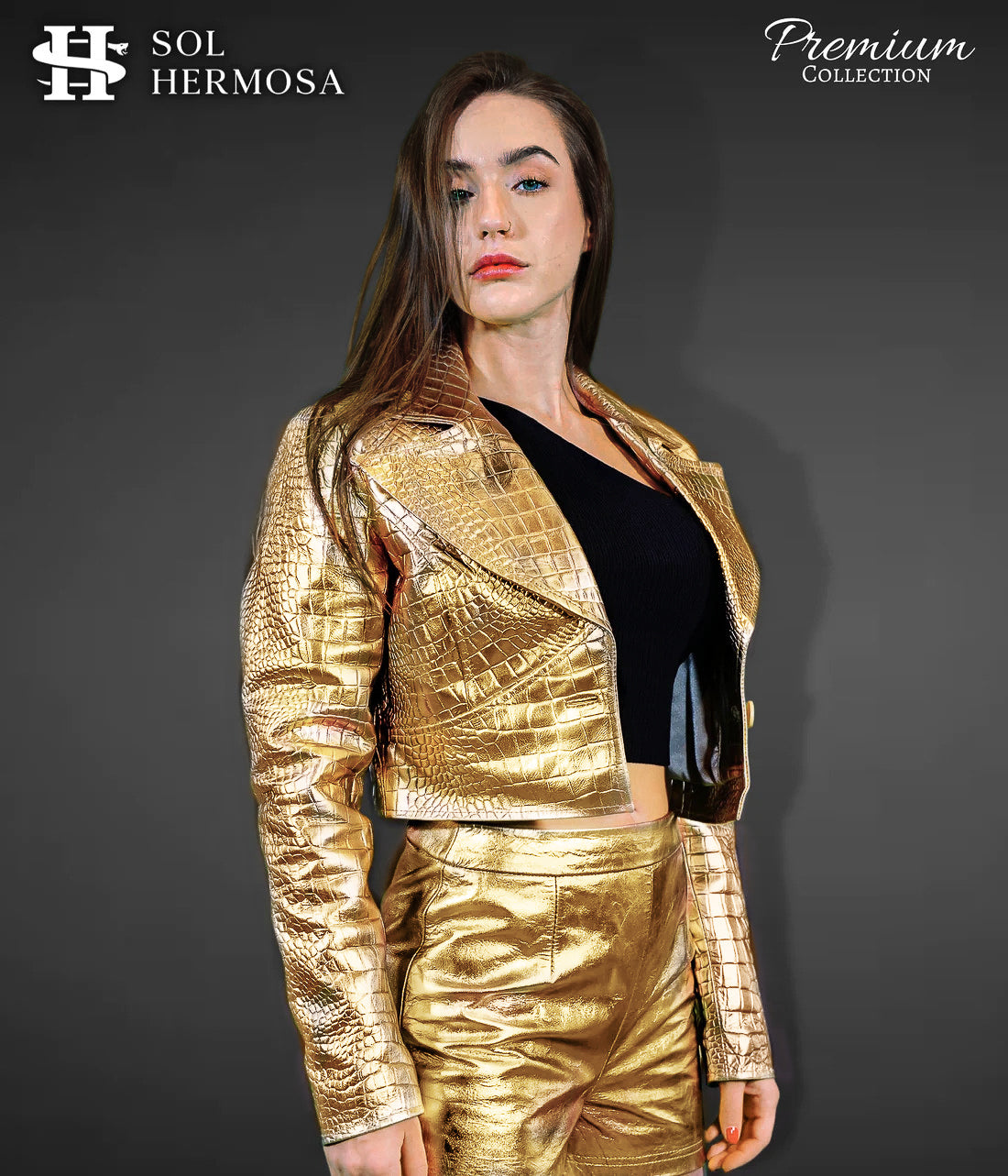 Leather Blazer For Women - Anna