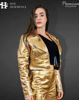 Leather Blazer For Women - Anna