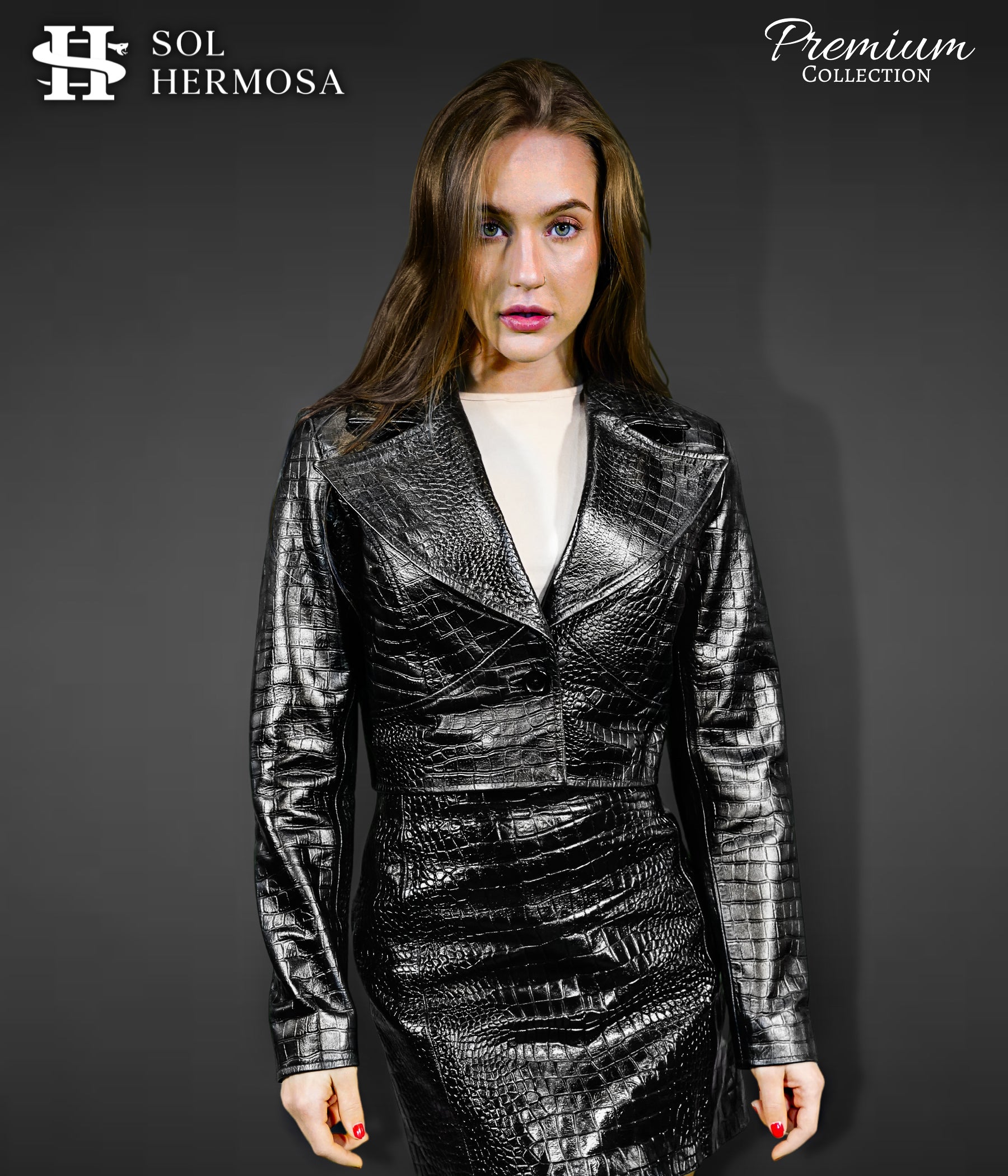 Leather Blazer For Women - Anna