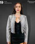 Women's Snake Leather Jacket - Jane