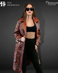 Leather Trench Coat For Women - Artemis