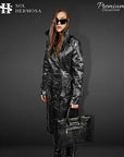 Leather Trench Coat For Women - Artemis