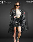 Leather Trench Coat For Women - Artemis