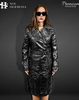 Leather Trench Coat For Women - Artemis