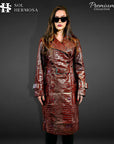 Leather Trench Coat For Women - Artemis
