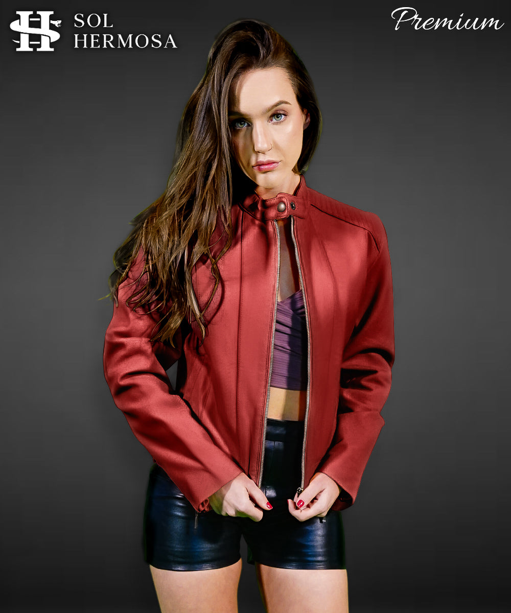 Leather Jacket For Women - Ananke
