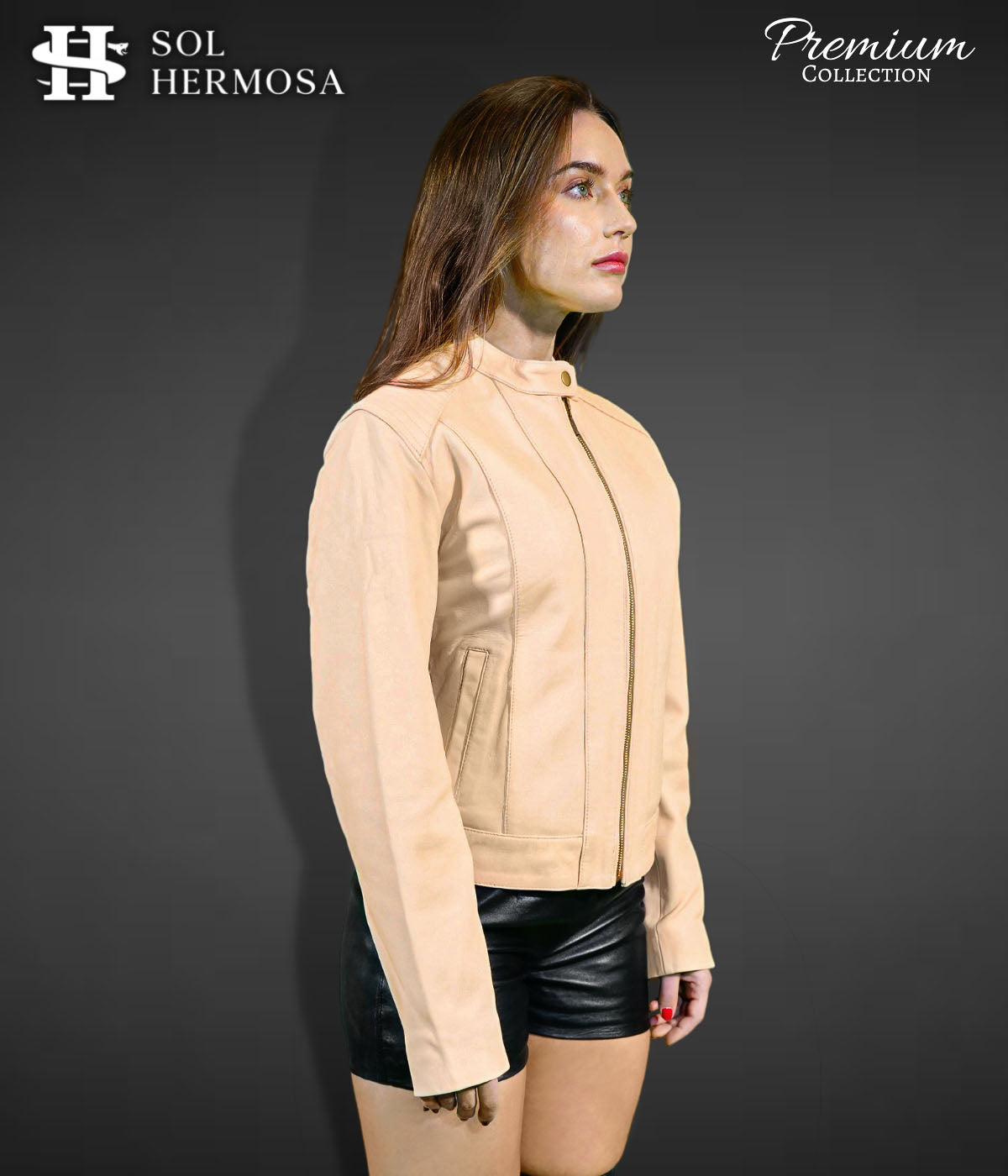 Leather Jacket For Women - Ananke