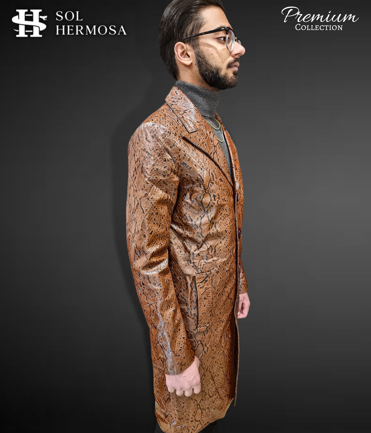 Apollo Men's Real Leather Coat
