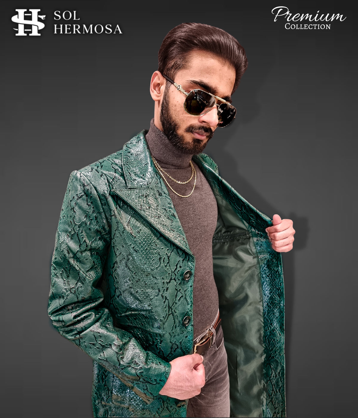 Apollo Men's Real Leather Coat