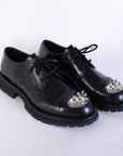 Studded Leather Derby Lace-Ups