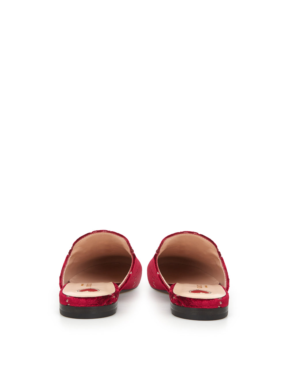 Elegant Red Velvet Slip-On Flats
