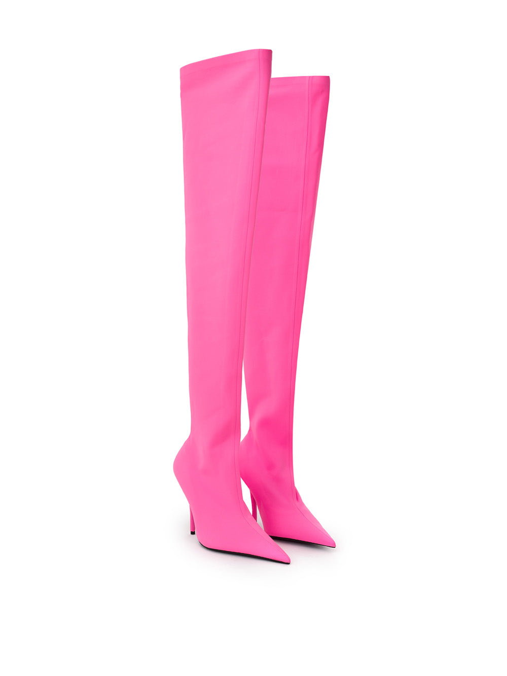 Neon Pink Over-the-Knee Statement Boot
