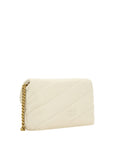 Elegant White Quilted Leather Shoulder Bag