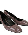 Bottega Veneta Women's Mauve Patent Leather Heel