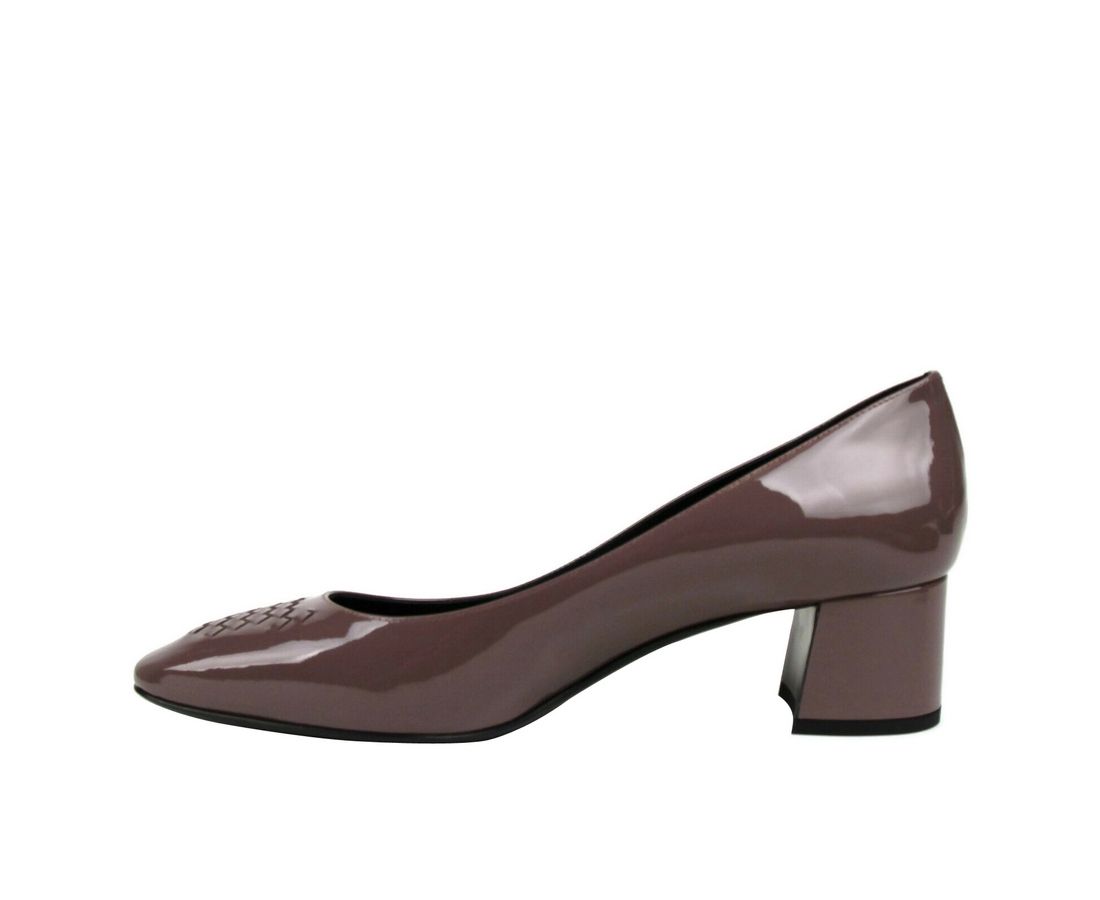 Bottega Veneta Women&#39;s Mauve Patent Leather Heel