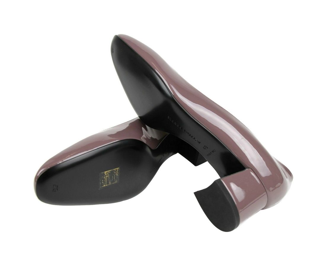 Bottega Veneta Women&#39;s Mauve Patent Leather Heel