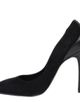 Bottega Veneta Women's Black Suede Leather Kid Luxe Heels