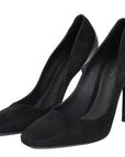 Bottega Veneta Women's Black Suede Leather Kid Luxe Heels