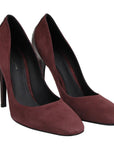 Women's Dark Rose Suede Leather Luxe Heels