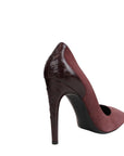 Women's Dark Rose Suede Leather Luxe Heels