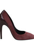 Women's Dark Rose Suede Leather Luxe Heels