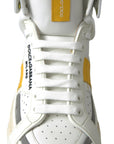 High-Top Perforated Leather Sneakers