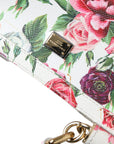 Elegant Floral Sicily Leather Shoulder Bag