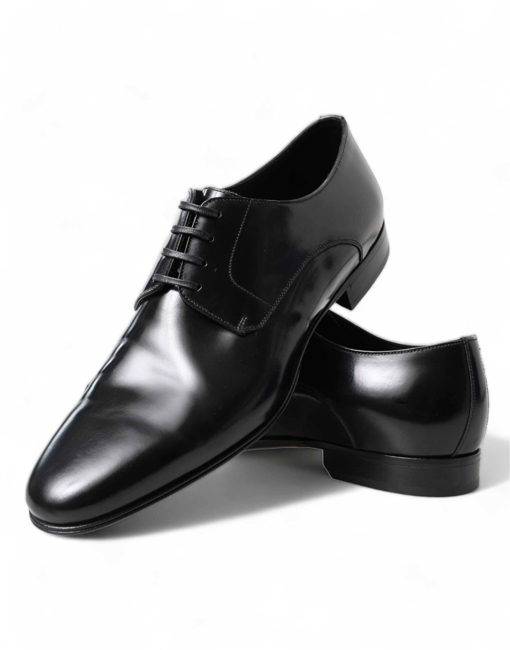 Elegant Men&#39;s Leather Lace-Up Derby Shoes